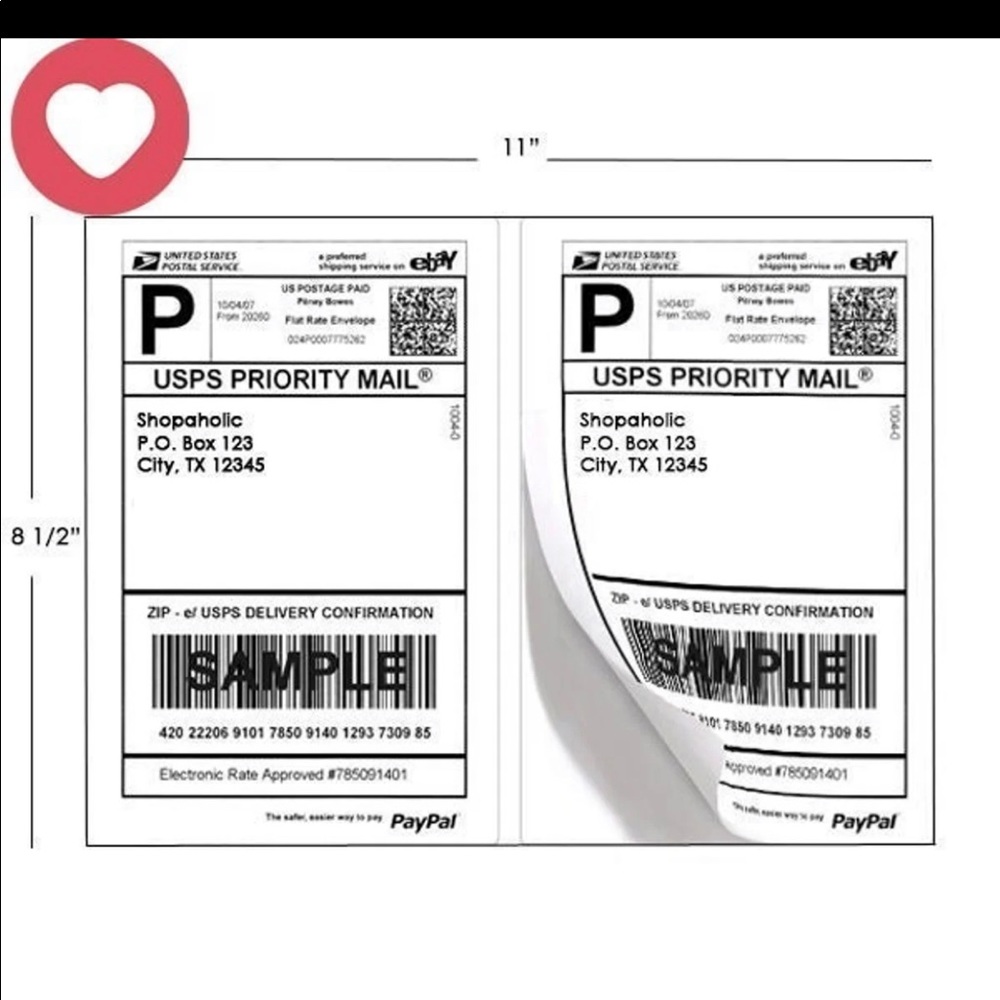 200 shipping label